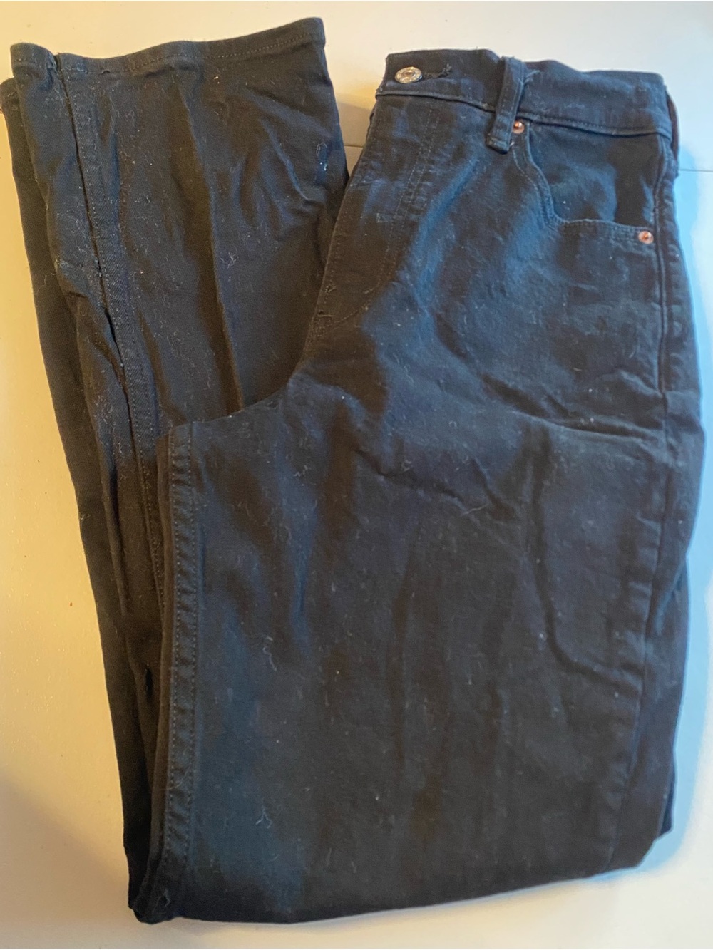 Abercrombie & Fitch Curve Love Ultra High Rise Ankle Straight  jeans 27